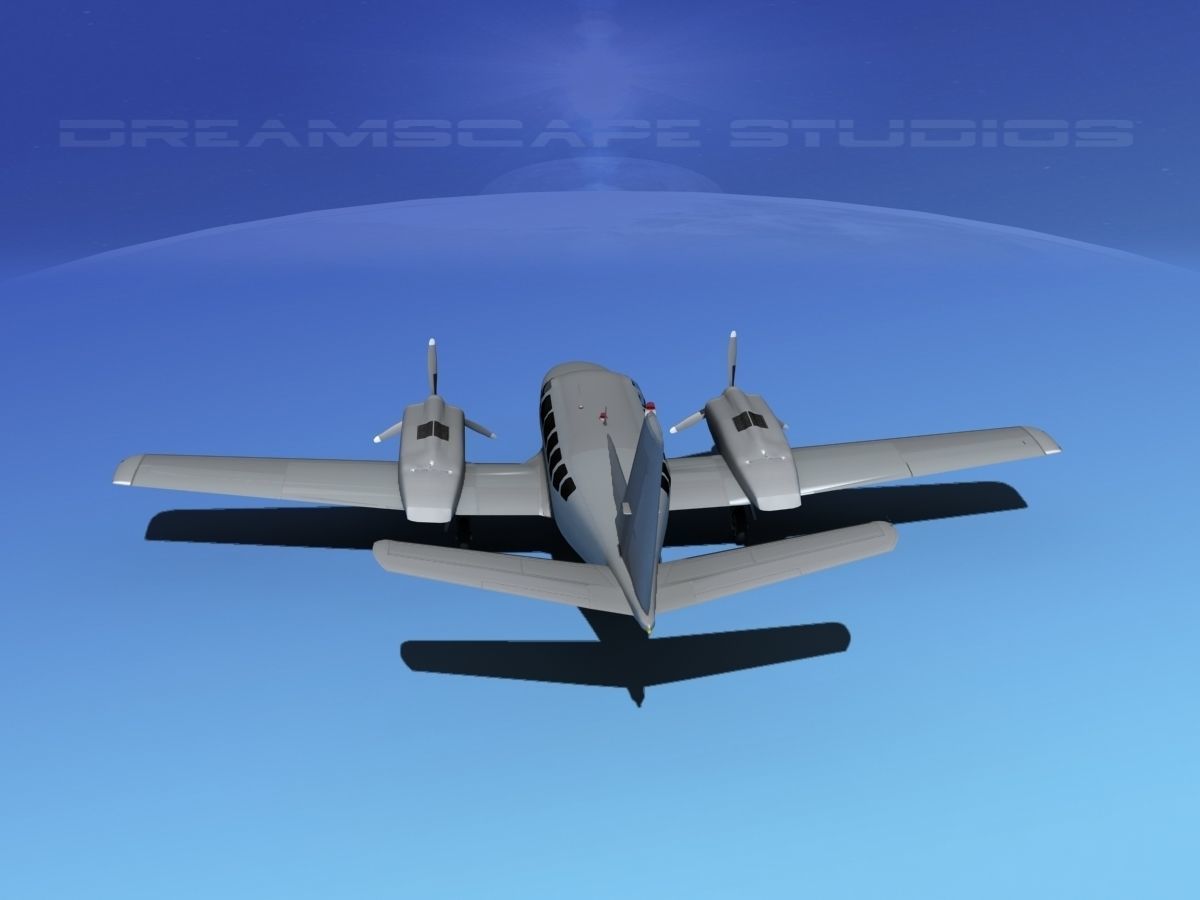 Cessna 404 Titan Bare Metal 3D model_6