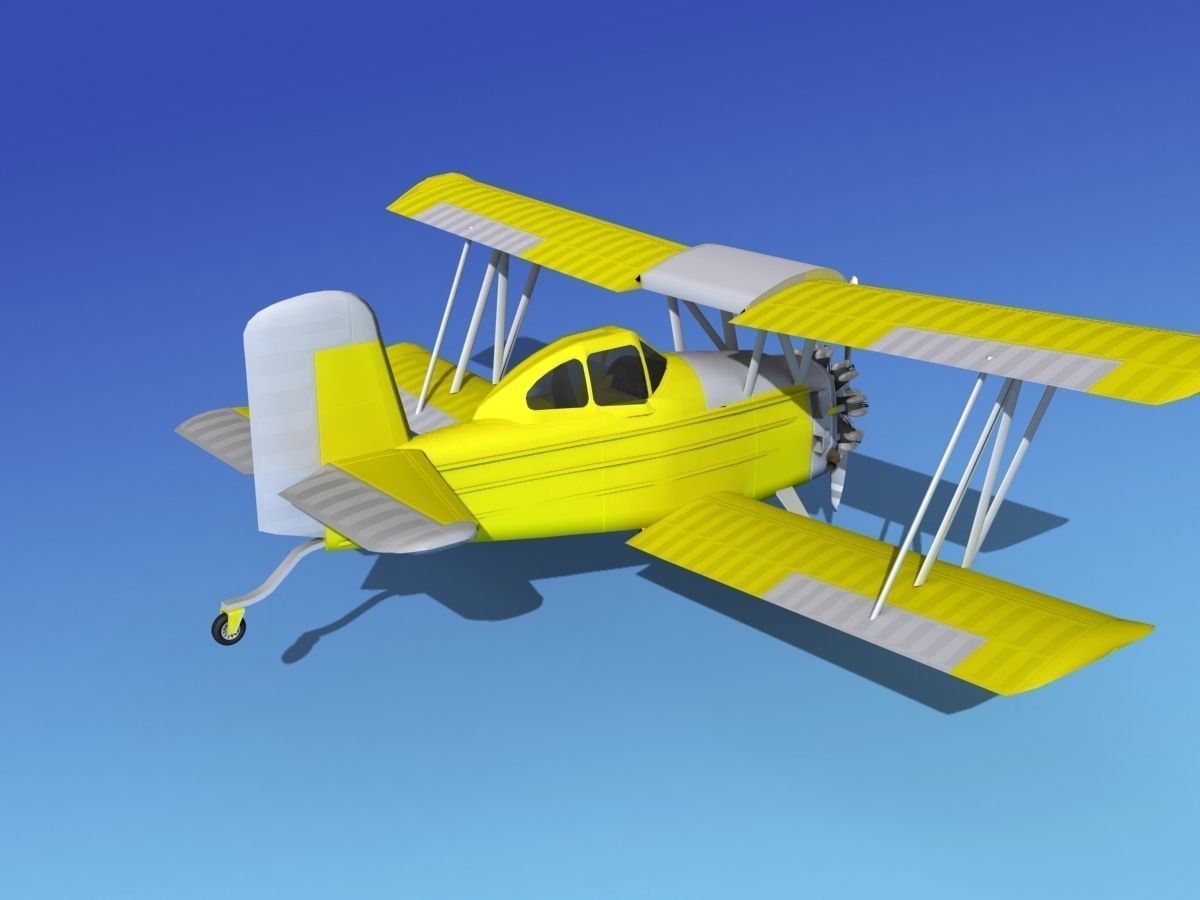 Grumman G-164 AgCat V01 3D model_5