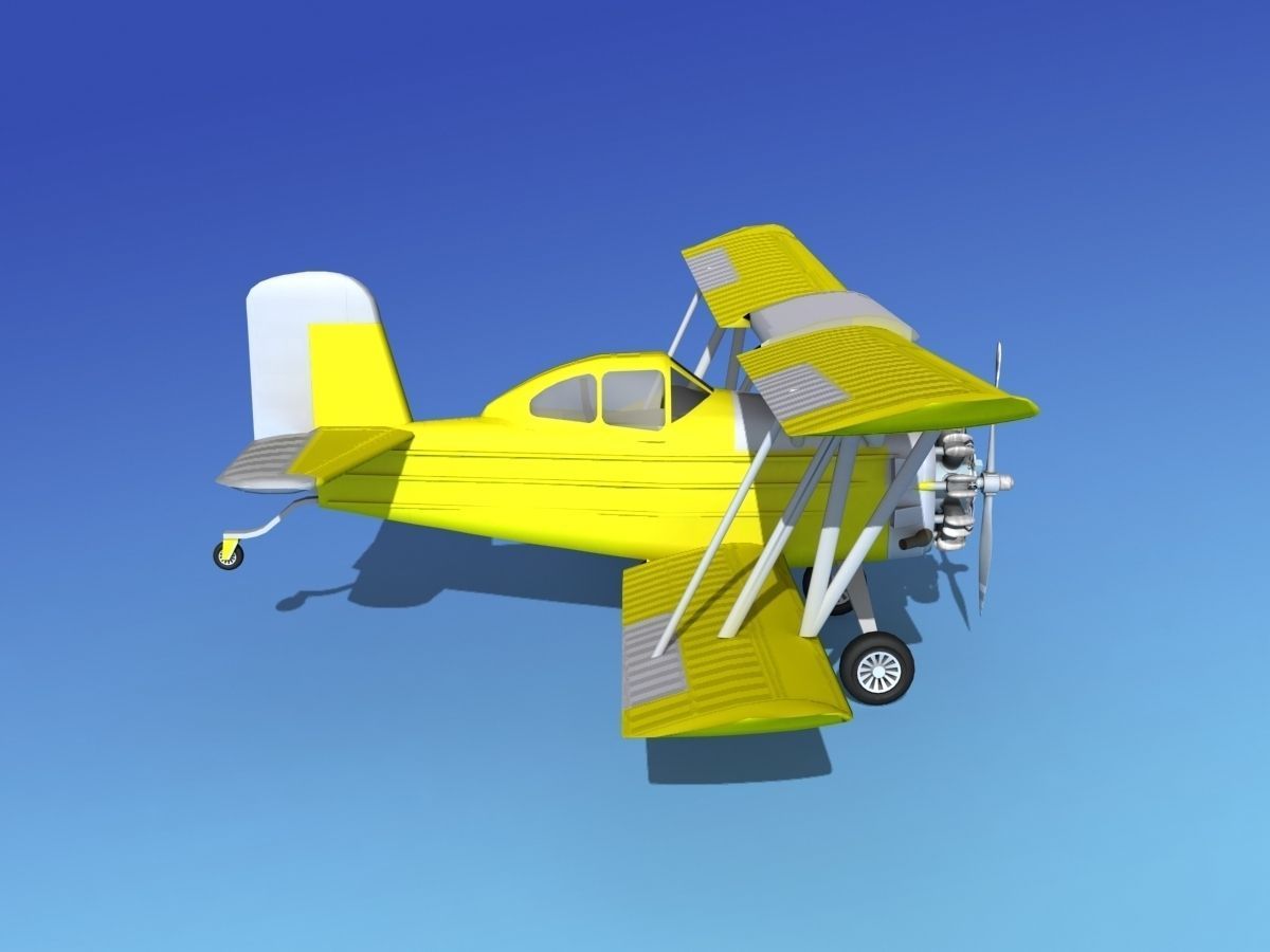 Grumman G-164 AgCat V01 3D model_4