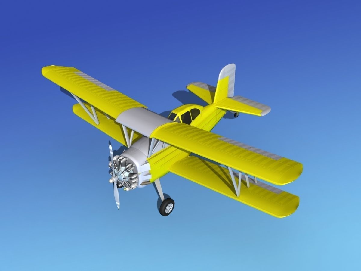 Grumman G-164 AgCat V01 3D model_10