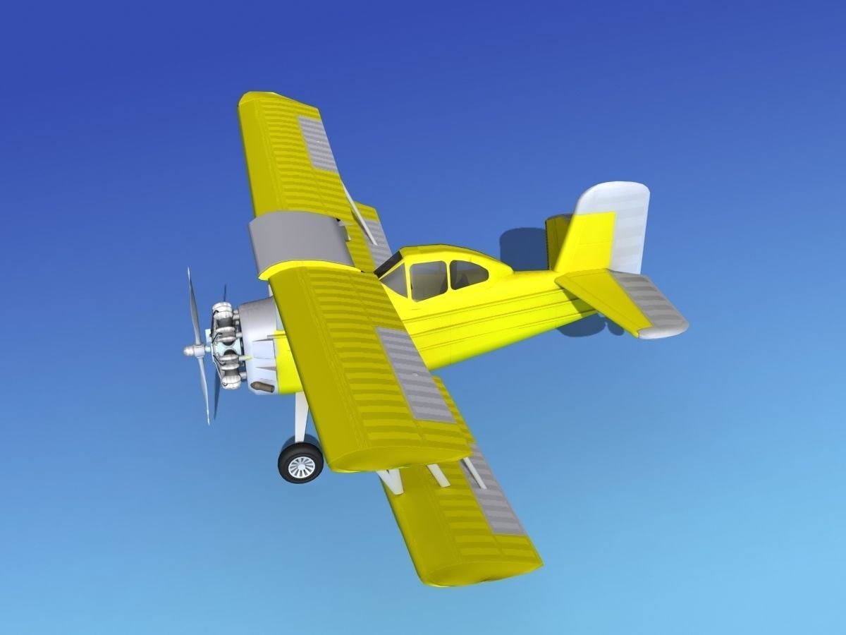 Grumman G-164 AgCat V01 3D model_9
