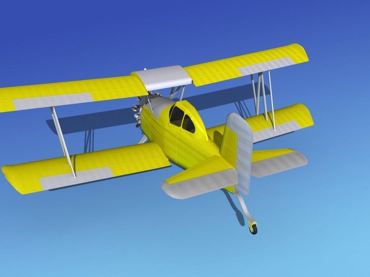 Grumman G-164 AgCat V01 3D model_6