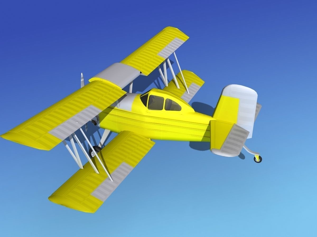 Grumman G-164 AgCat V01 3D model_7