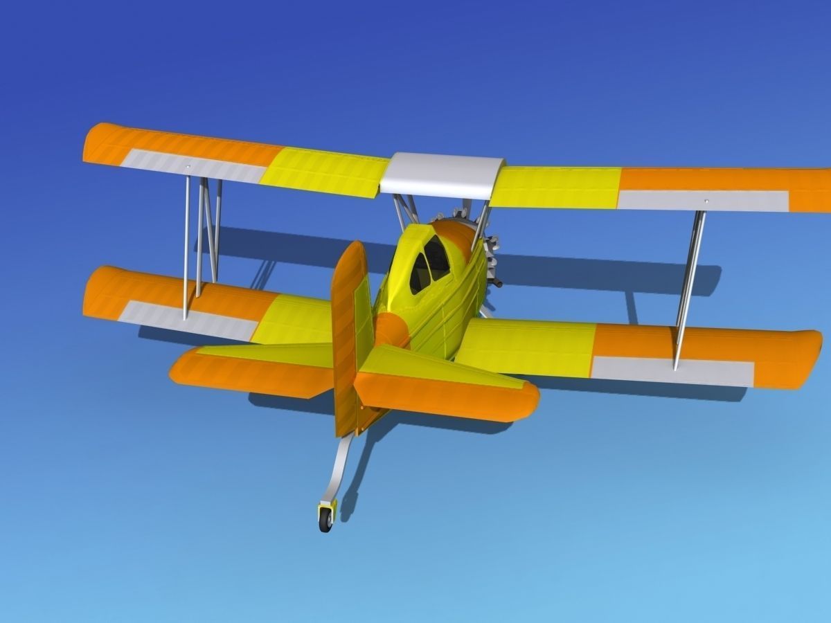 Grumman G-164 AgCat V04 3D model_5