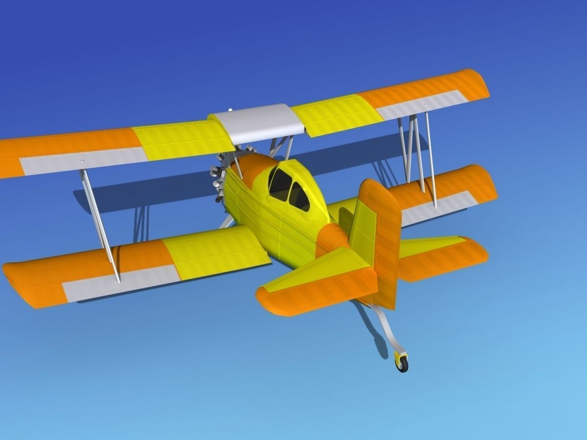 Grumman G-164 AgCat V04 3D model_8
