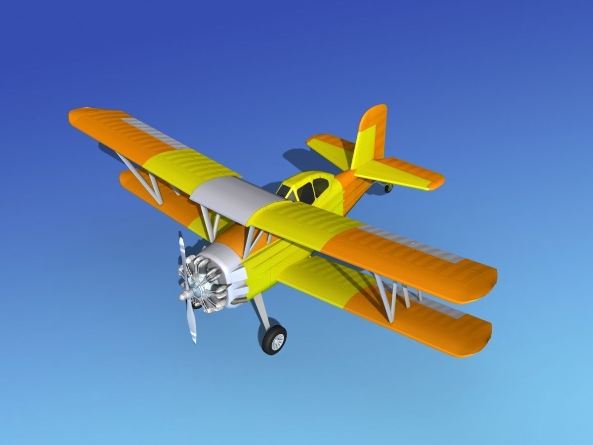 Grumman G-164 AgCat V04 3D model_10