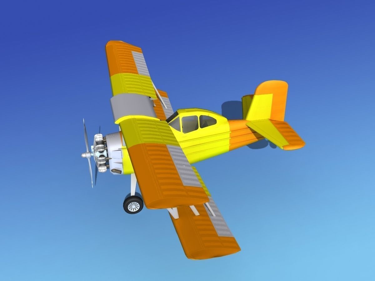 Grumman G-164 AgCat V04 3D model_9