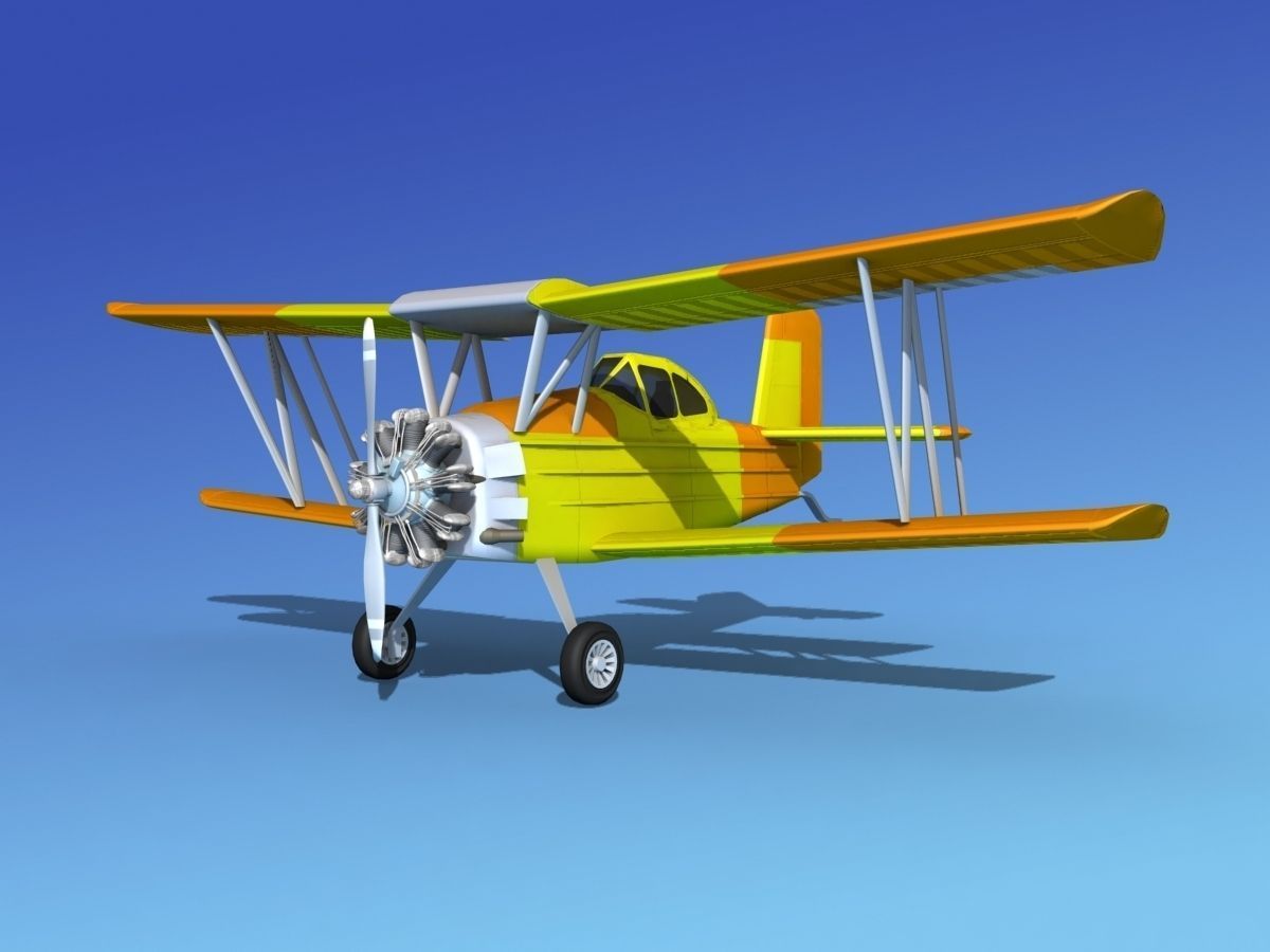Grumman G-164 AgCat V04 3D model_1