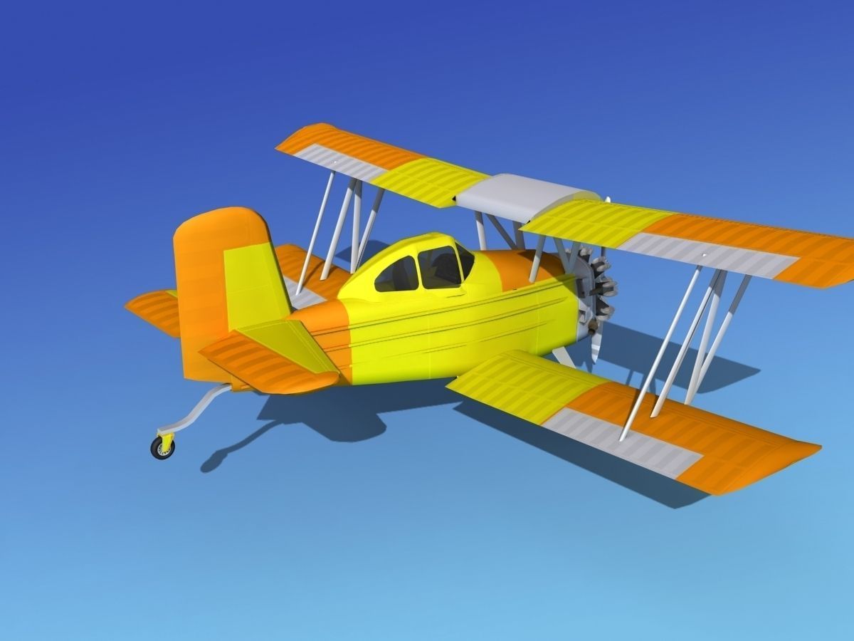 Grumman G-164 AgCat V04 3D model_4