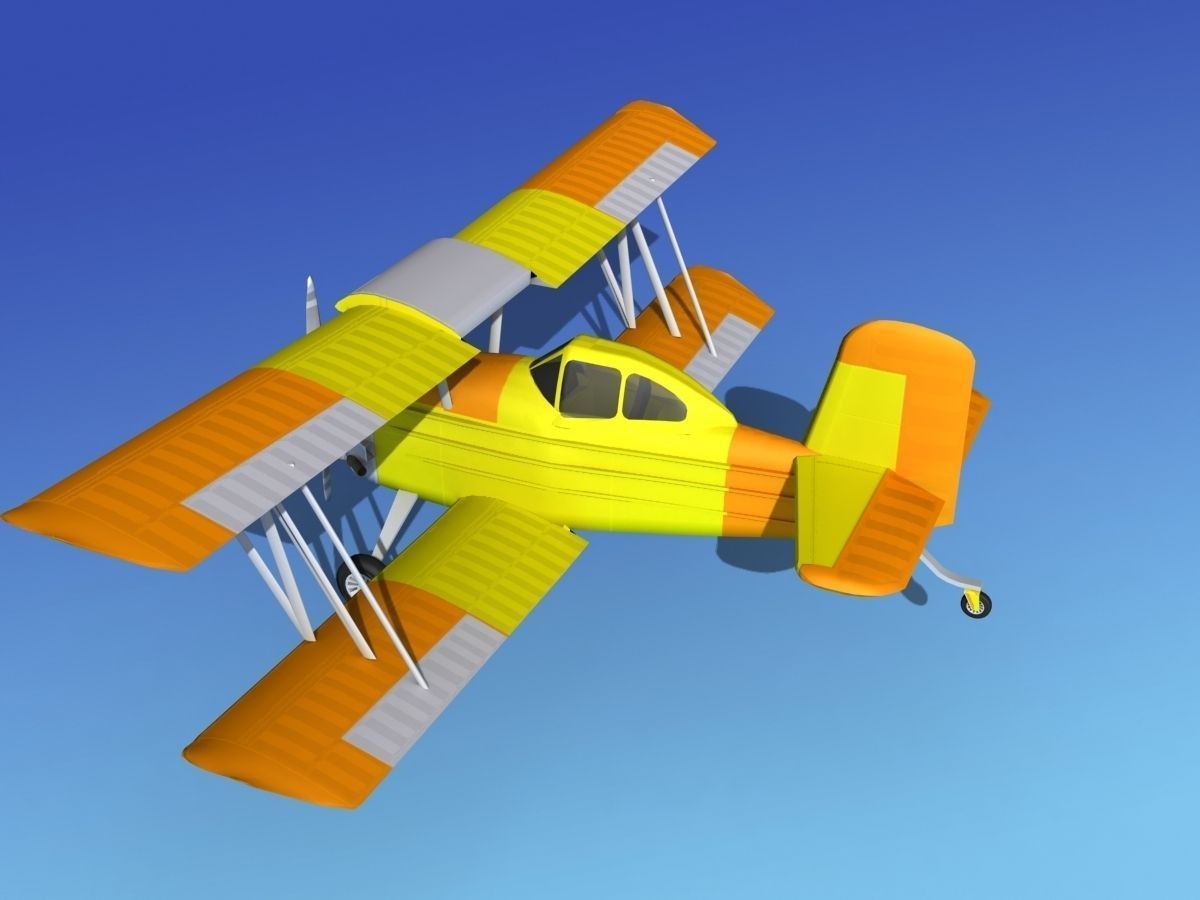 Grumman G-164 AgCat V04 3D model_7