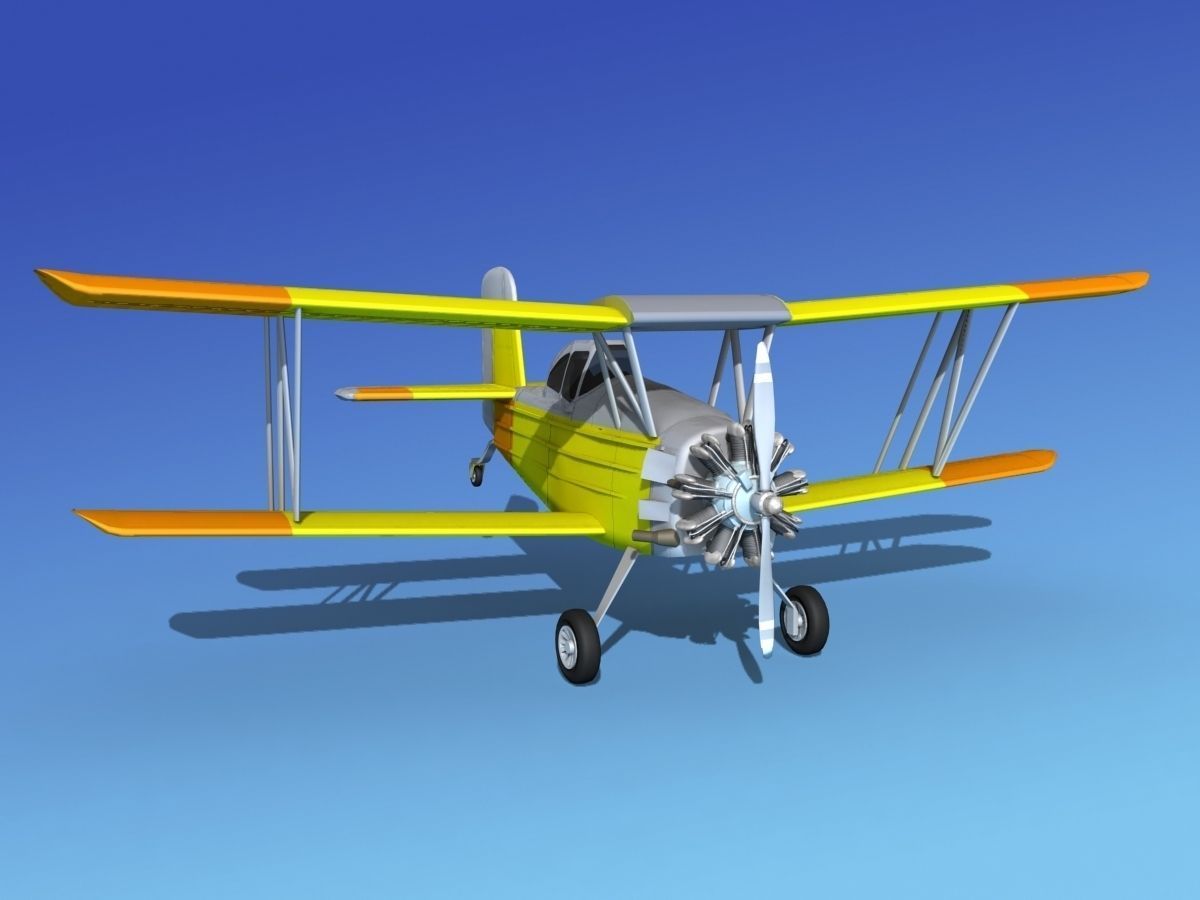 Grumman G-164 AgCat V05 3D model_4