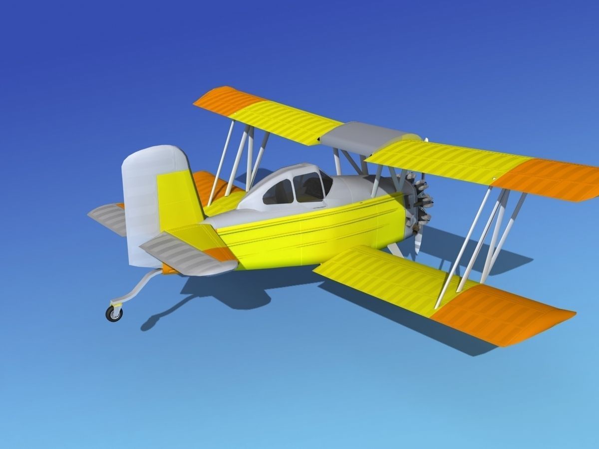 Grumman G-164 AgCat V05 3D model_5