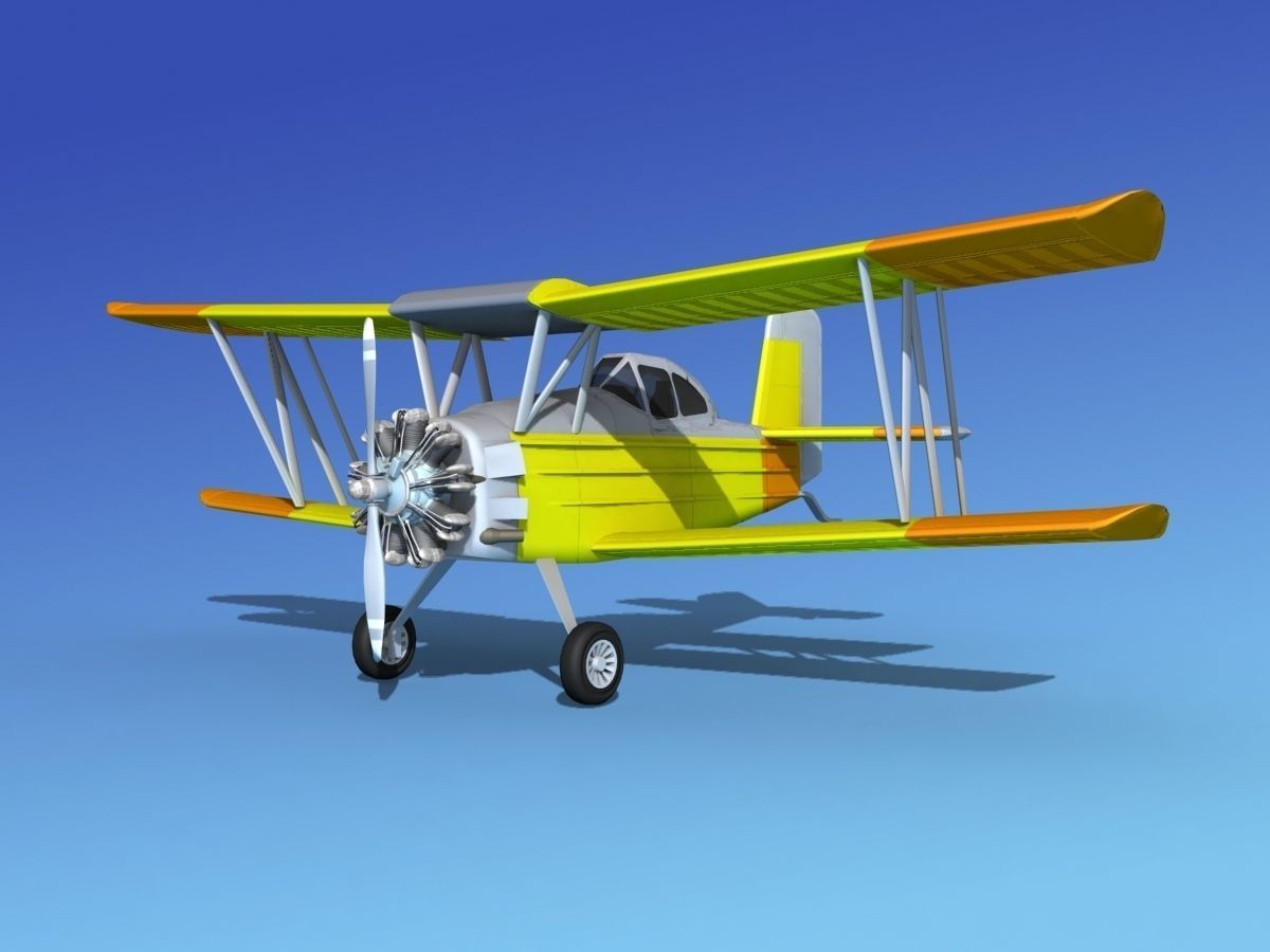 Grumman G-164 AgCat V05 3D model_1