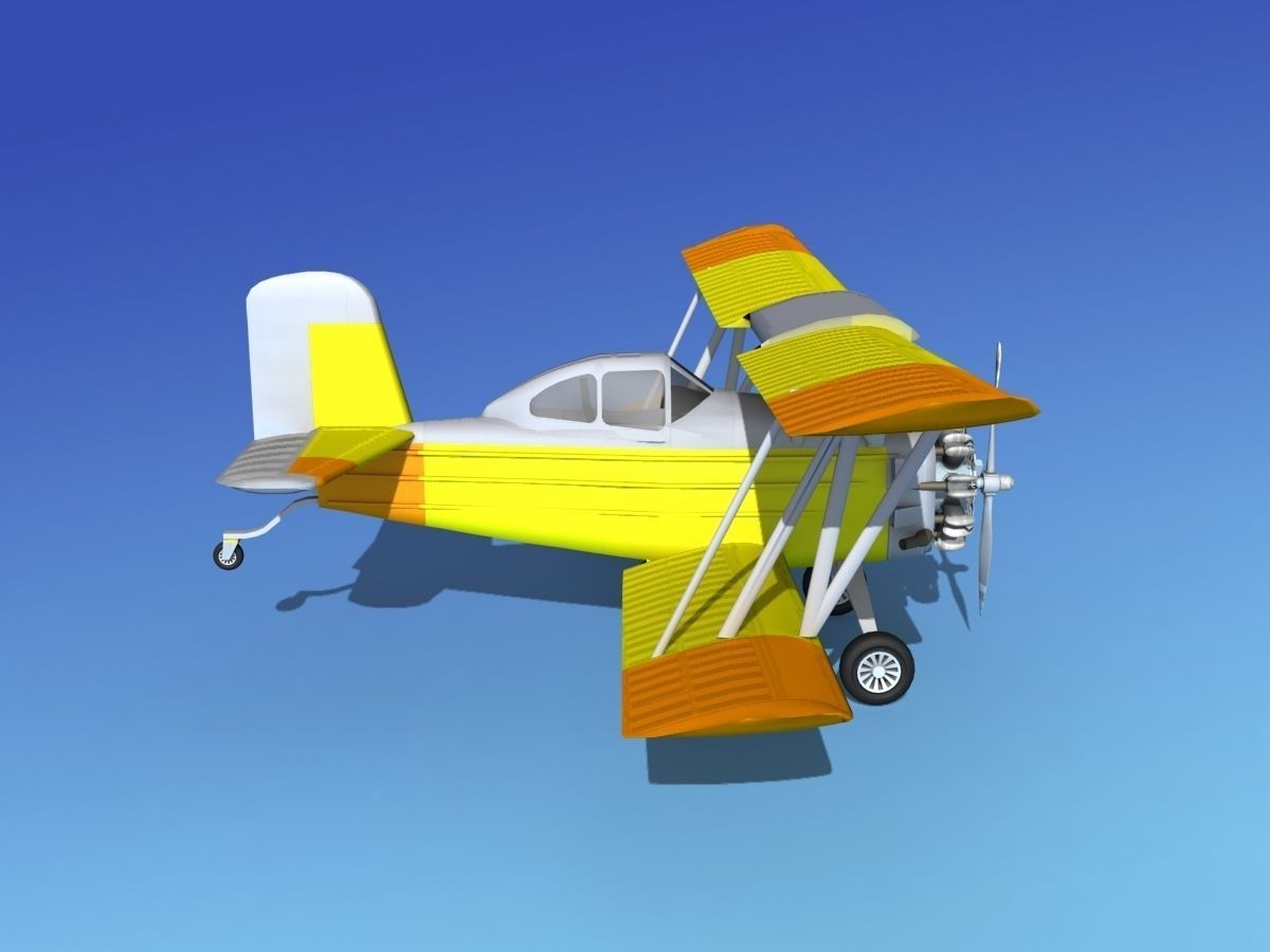Grumman G-164 AgCat V05 3D model_2