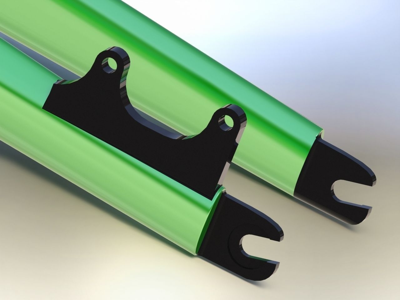 Bike fork 3D model_2