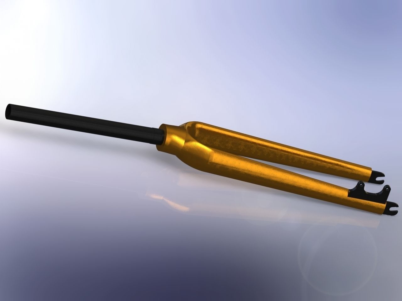 Bike fork 3D model_1