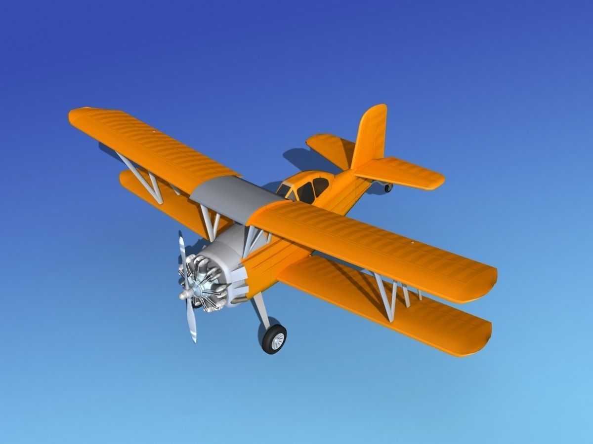 Grumman G-164 AgCat V07 3D model_10
