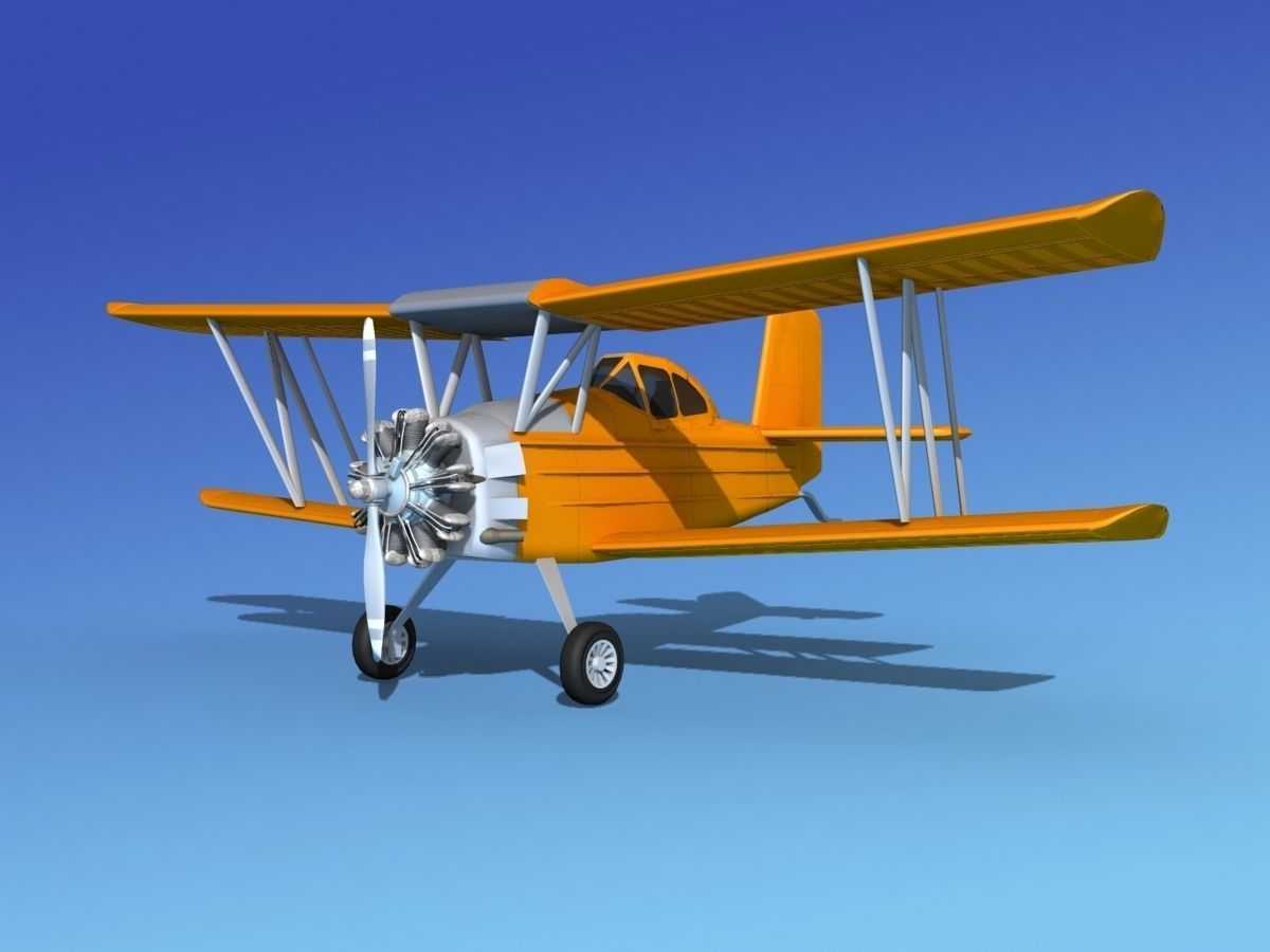 Grumman G-164 AgCat V07 3D model_2