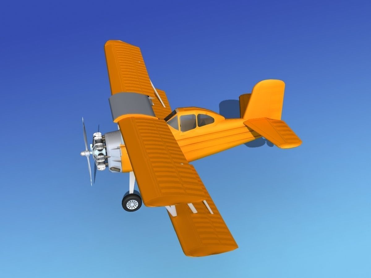 Grumman G-164 AgCat V07 3D model_9