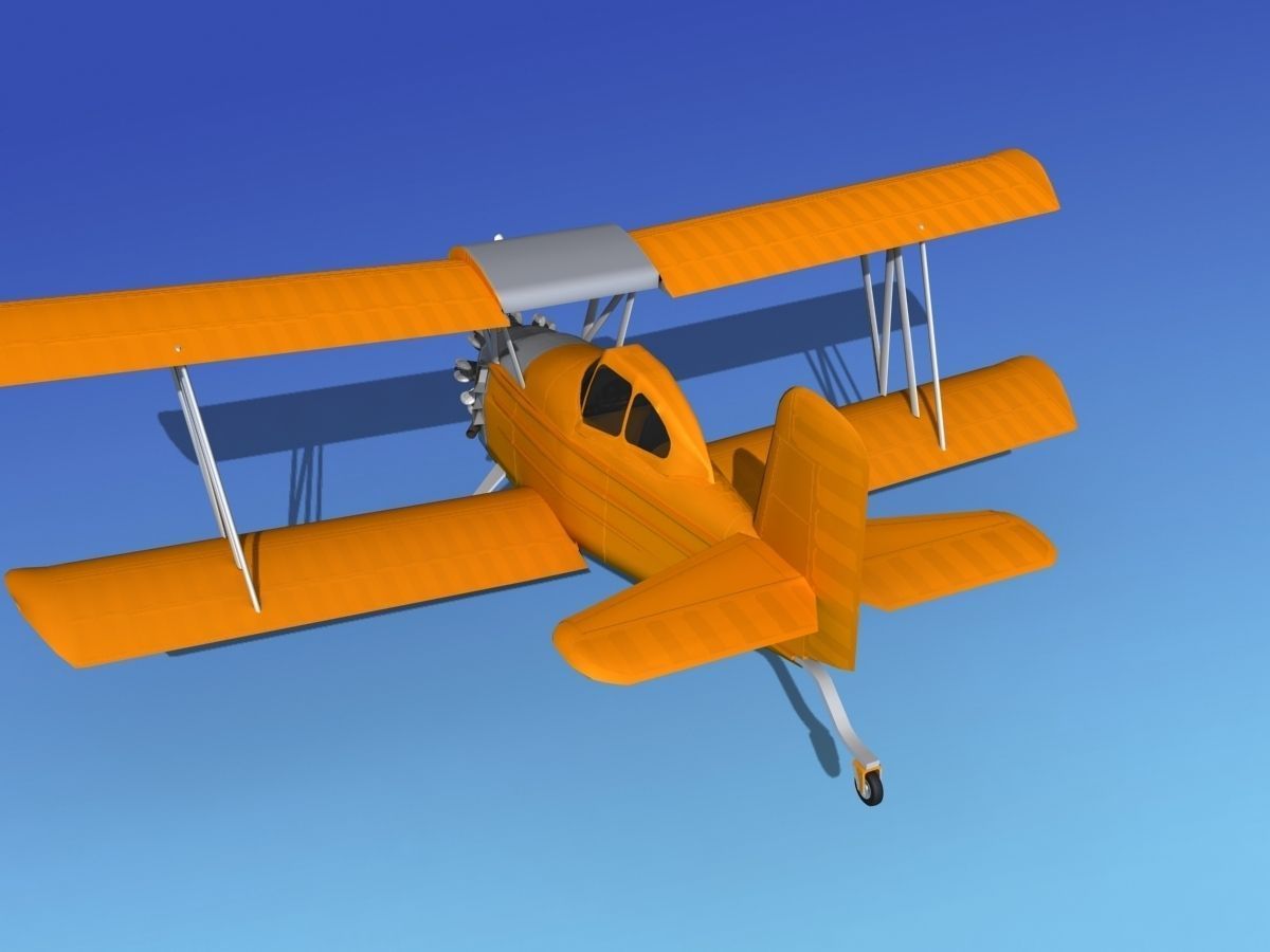 Grumman G-164 AgCat V07 3D model_7