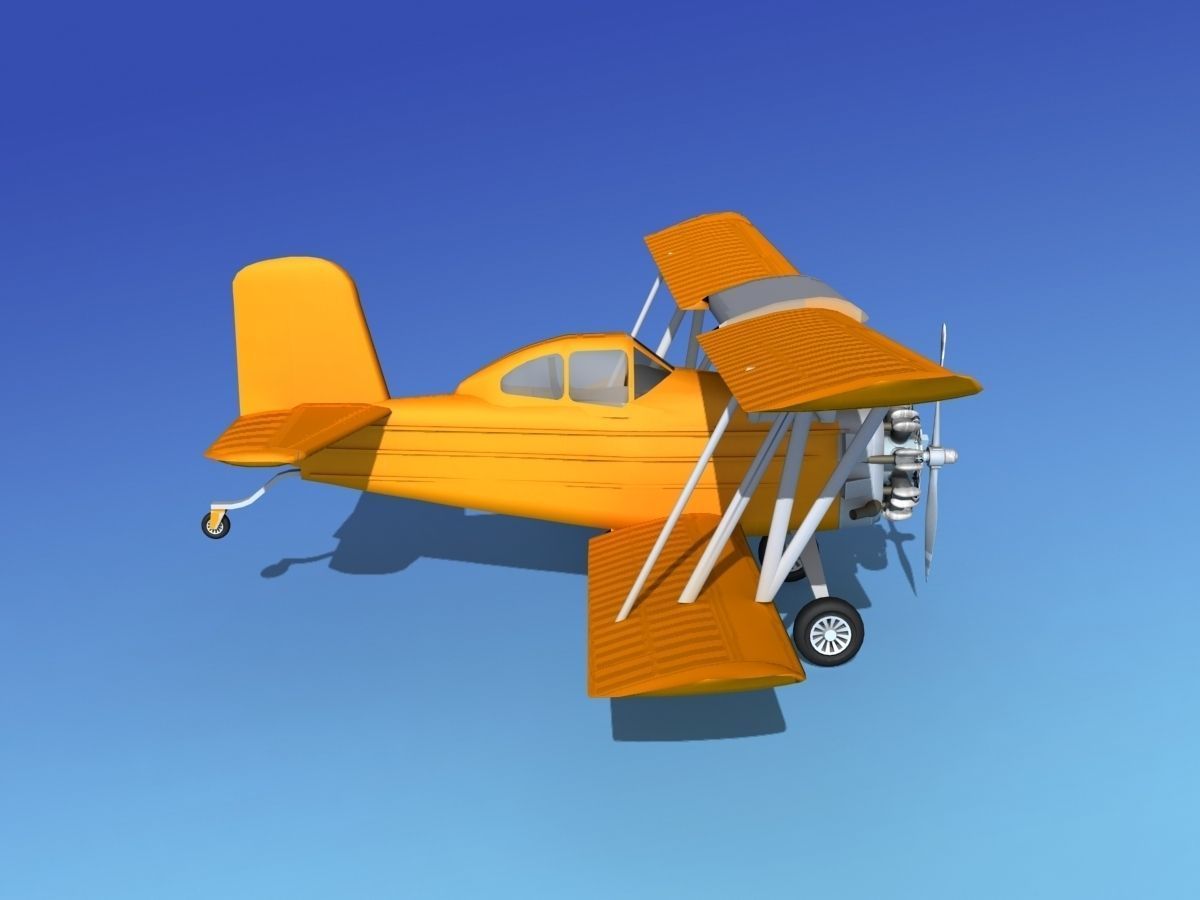 Grumman G-164 AgCat V07 3D model_4