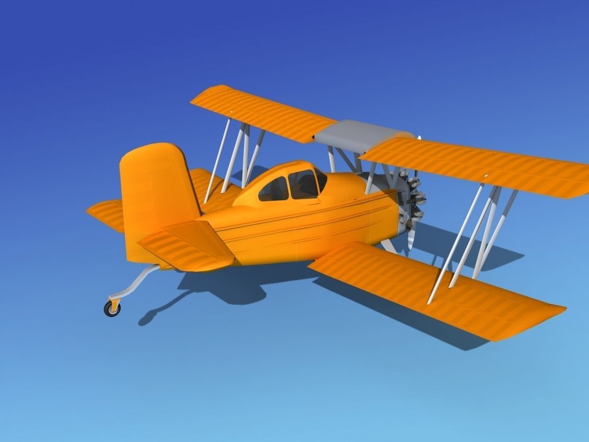 Grumman G-164 AgCat V07 3D model_5