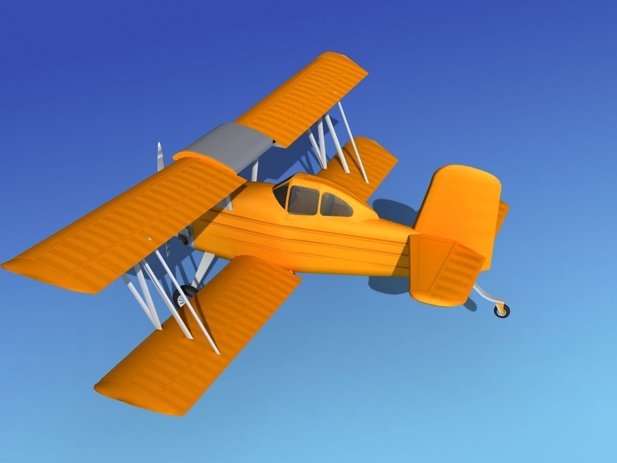 Grumman G-164 AgCat V07 3D model_6