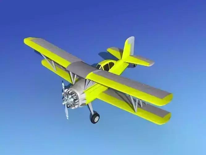 Grumman G-164 AgCat V08 Cropduster 3D model