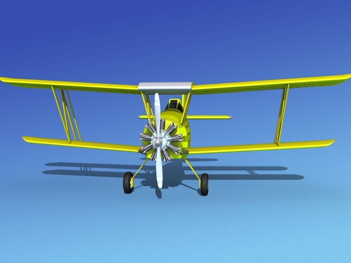 Grumman G-164 AgCat V09 Cropduster 3D model_2