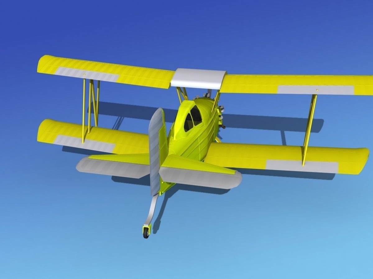 Grumman G-164 AgCat V09 Cropduster 3D model_7