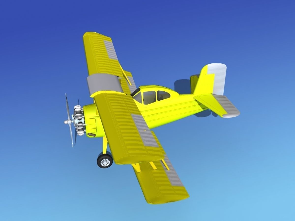 Grumman G-164 AgCat V09 Cropduster 3D model_10
