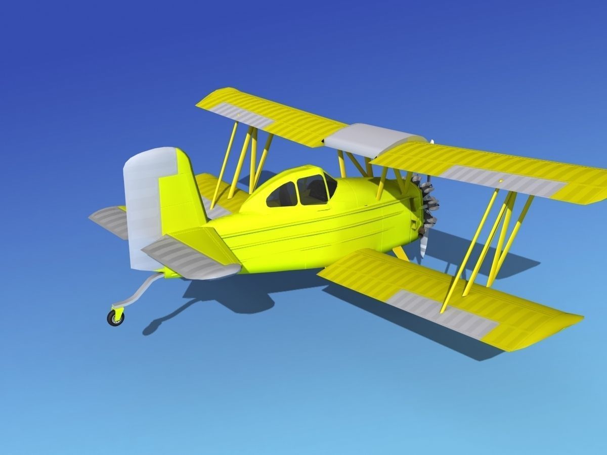 Grumman G-164 AgCat V09 Cropduster 3D model_6