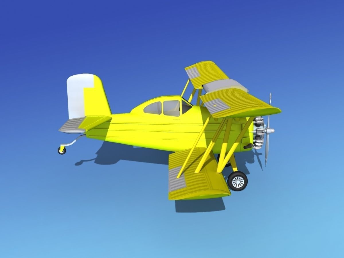 Grumman G-164 AgCat V09 Cropduster 3D model_5