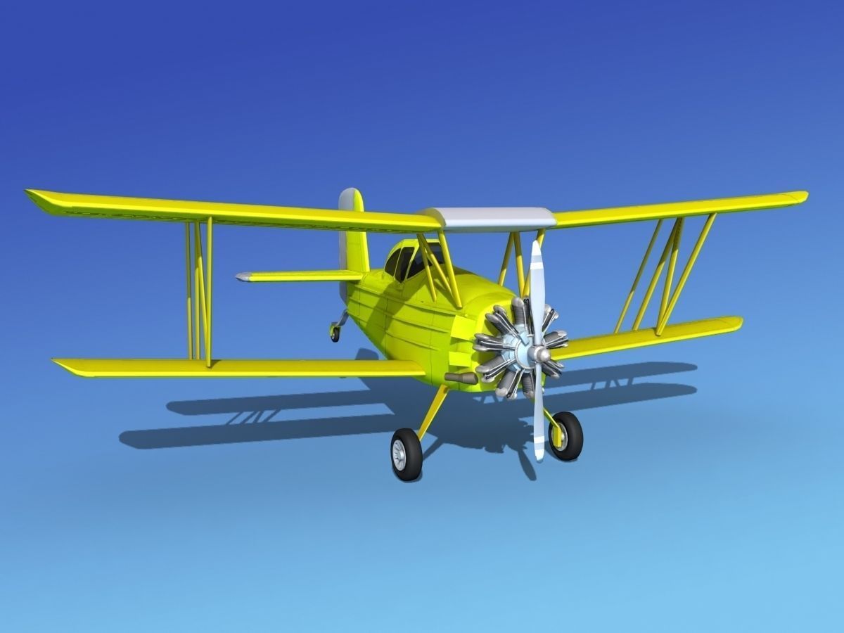 Grumman G-164 AgCat V09 Cropduster 3D model_3