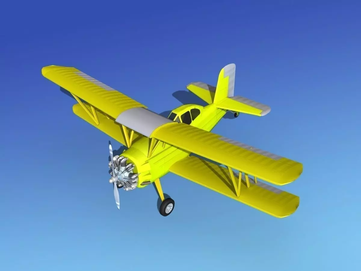 Grumman G-164 AgCat V09 Cropduster 3D model_0