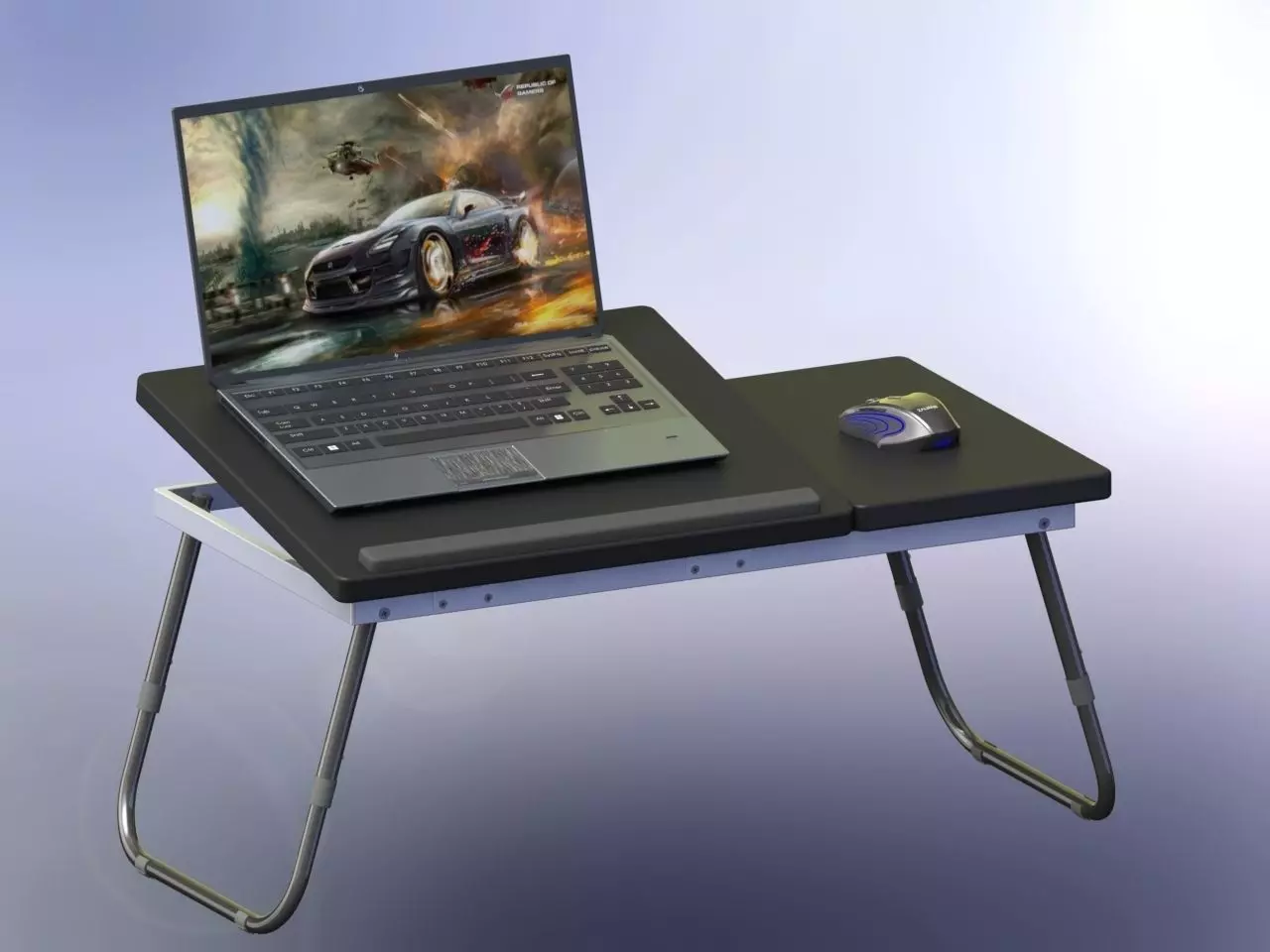 Adjustable Portable laptop table 3D model_0