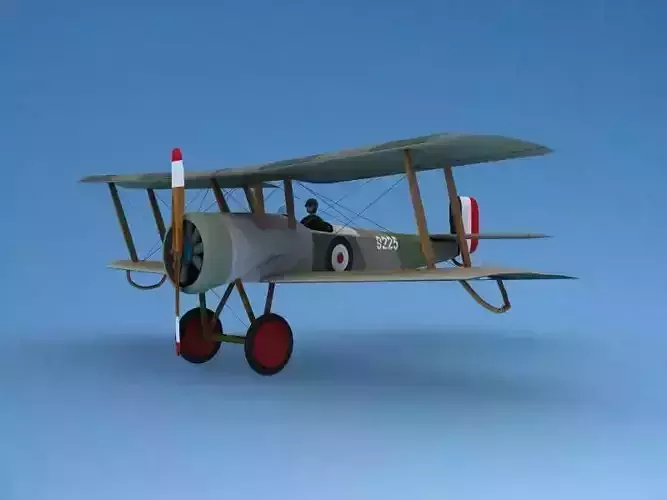 Bristol Scout Toy Plane 3D model