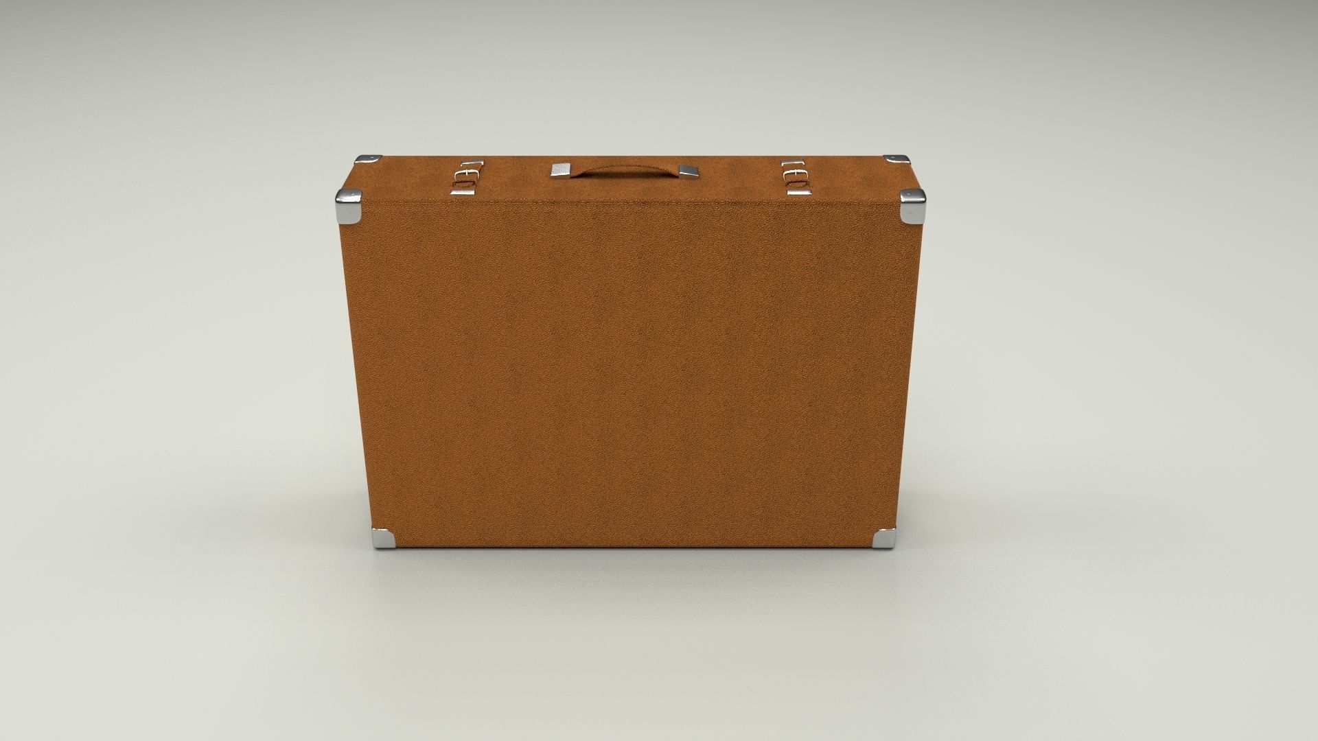 Suitcase Low-poly 3D model_2