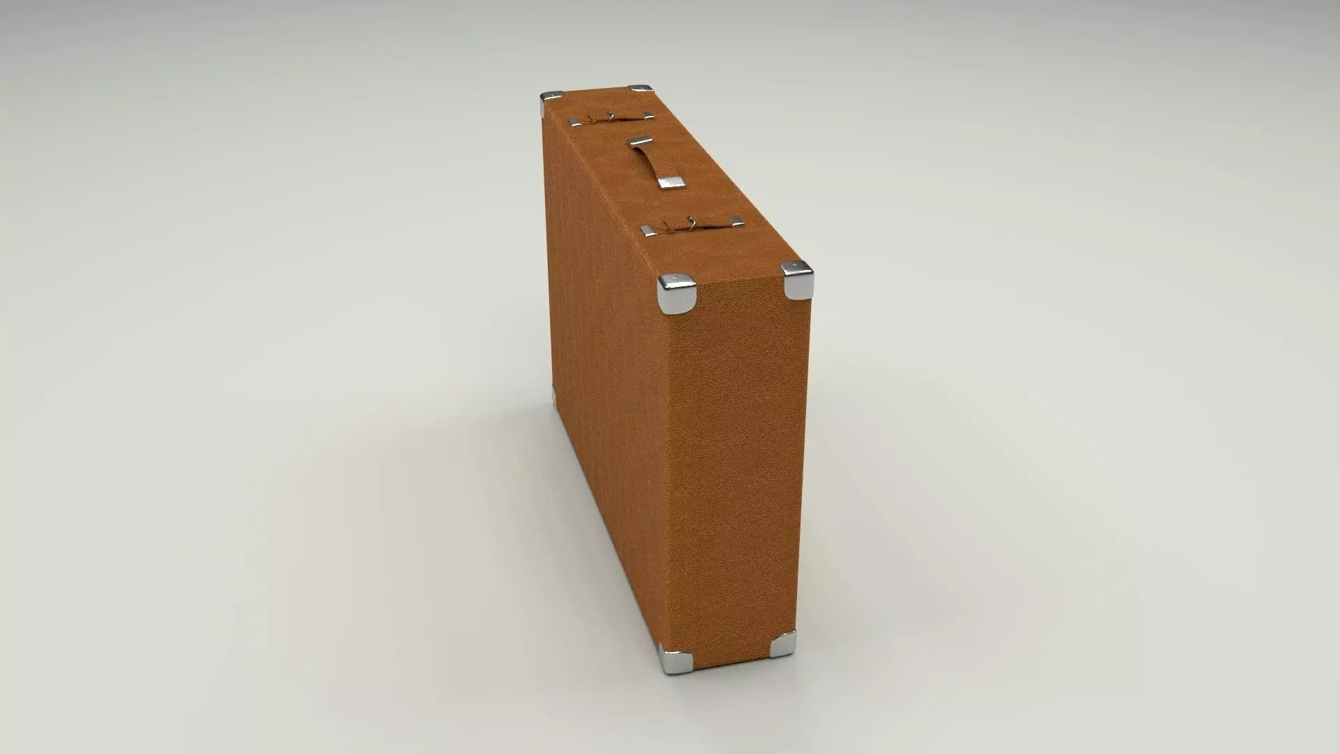 Suitcase Low-poly 3D model_0