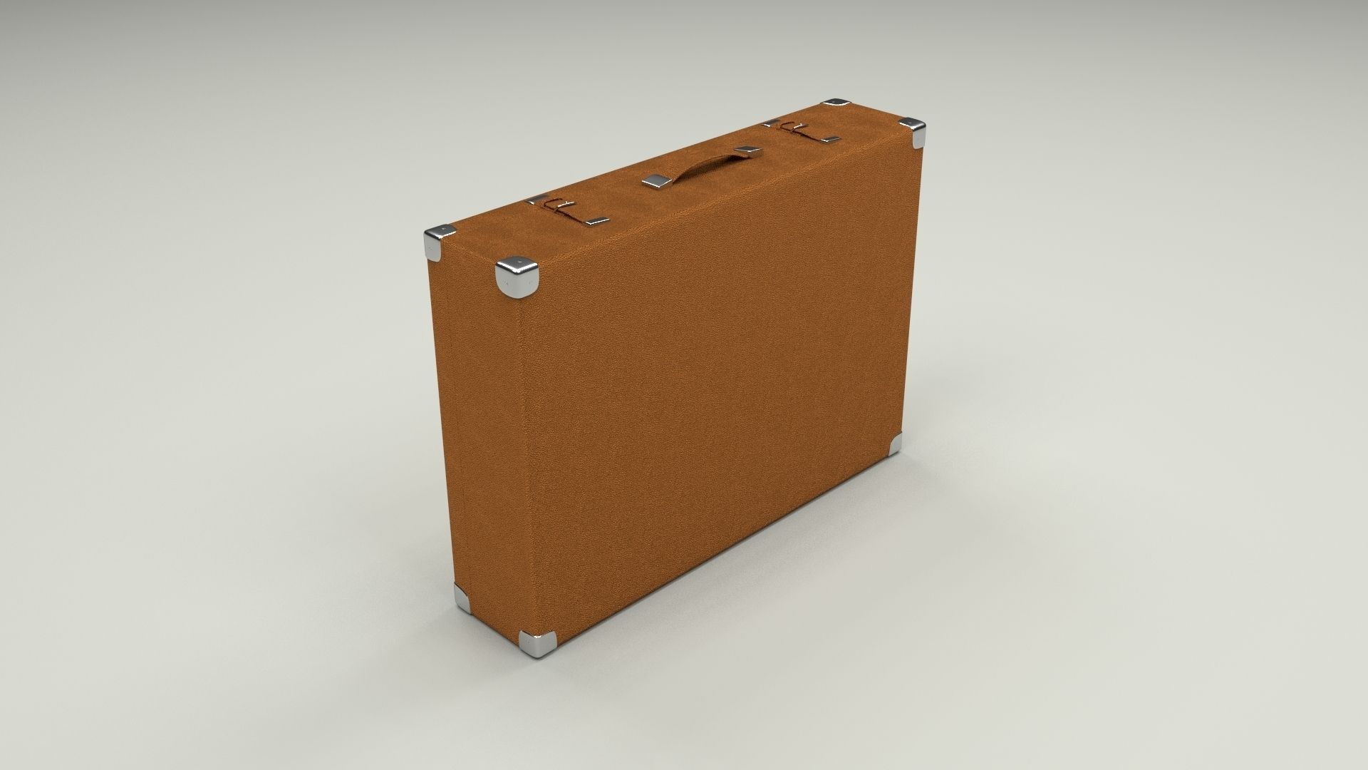 Suitcase Low-poly 3D model_6