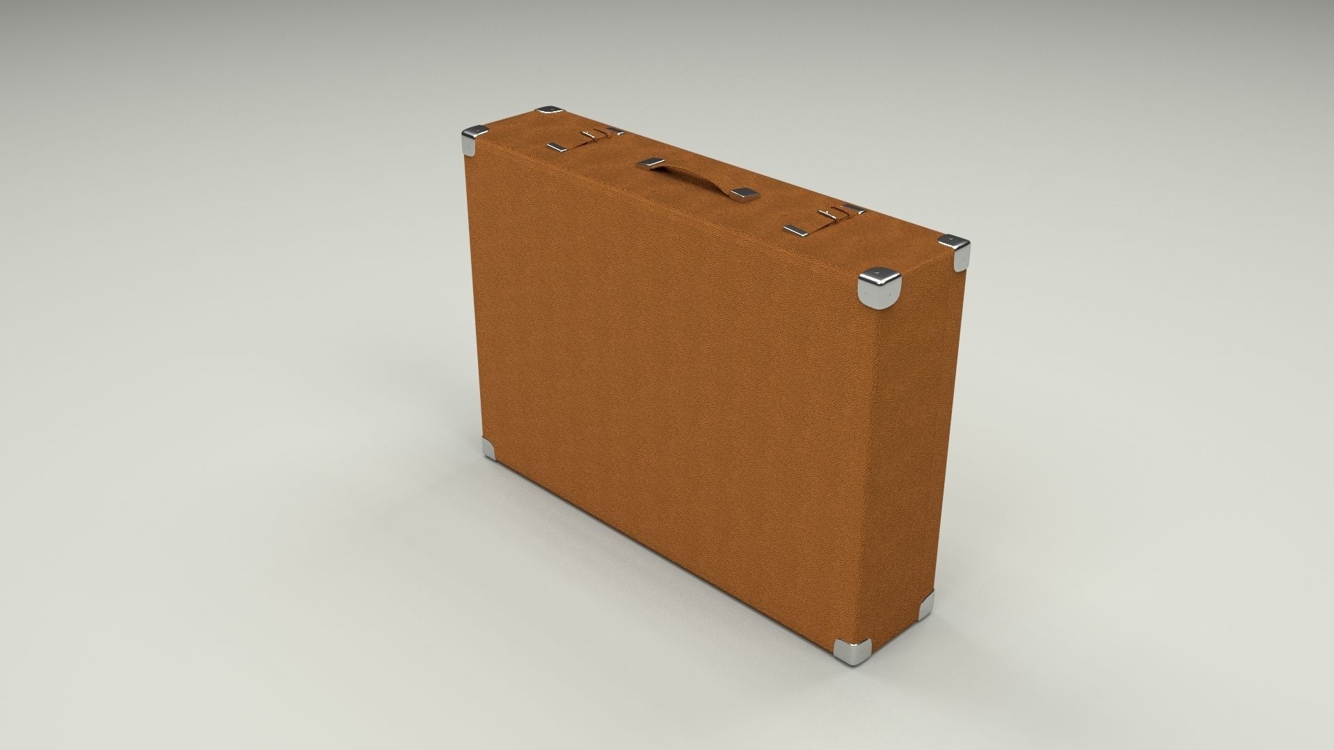 Suitcase Low-poly 3D model_3