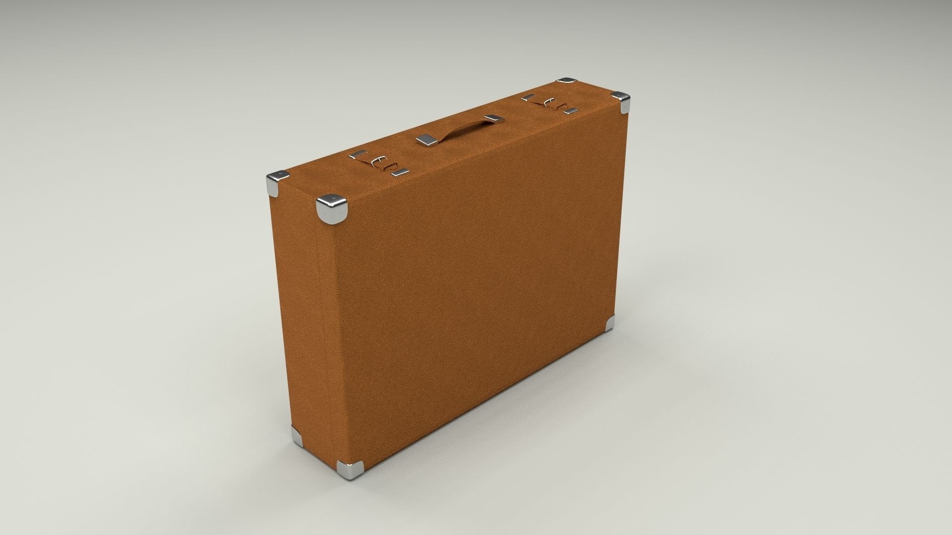 Suitcase Low-poly 3D model_1