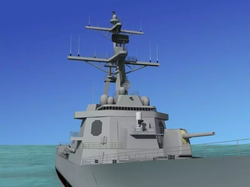 Burke Class Destroyer DDG 53 USS John Paul Jones 3D model