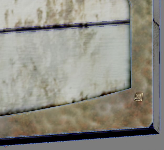 Medieval doors Low-poly 3D model_7