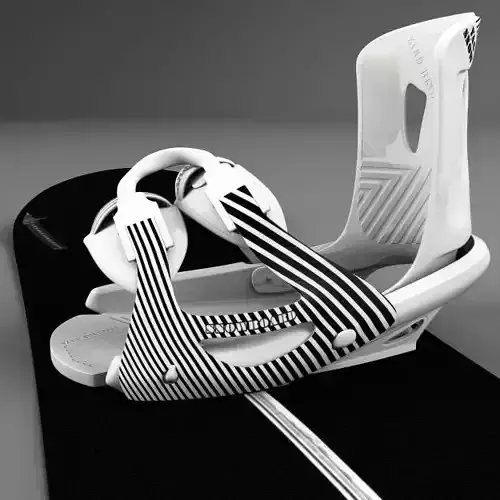 Board-bindings snowboard with two straps