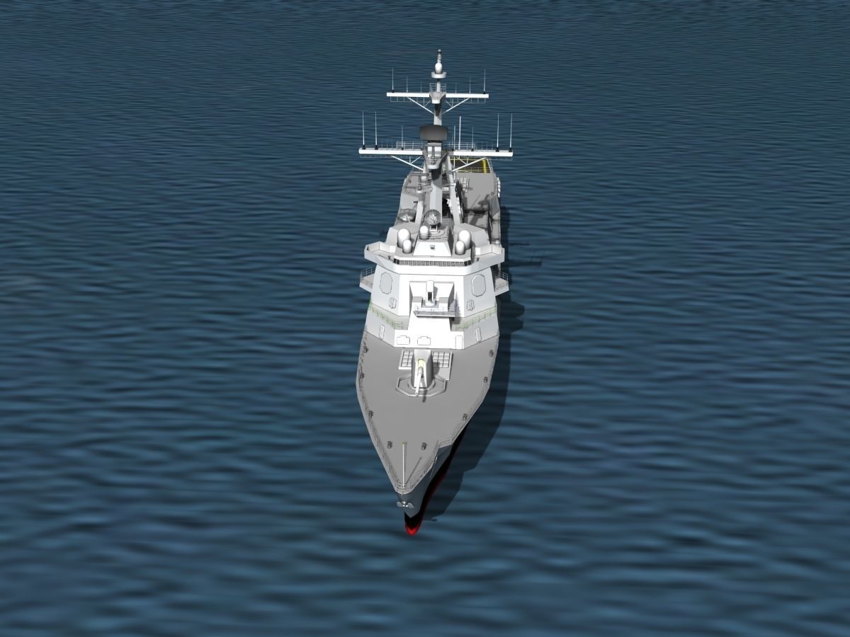 Burke Class Destroyer DDG 75 USS Donald Cook 3D model_13
