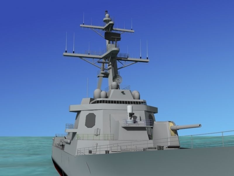 Burke Class Destroyer DDG 75 USS Donald Cook 3D model_1