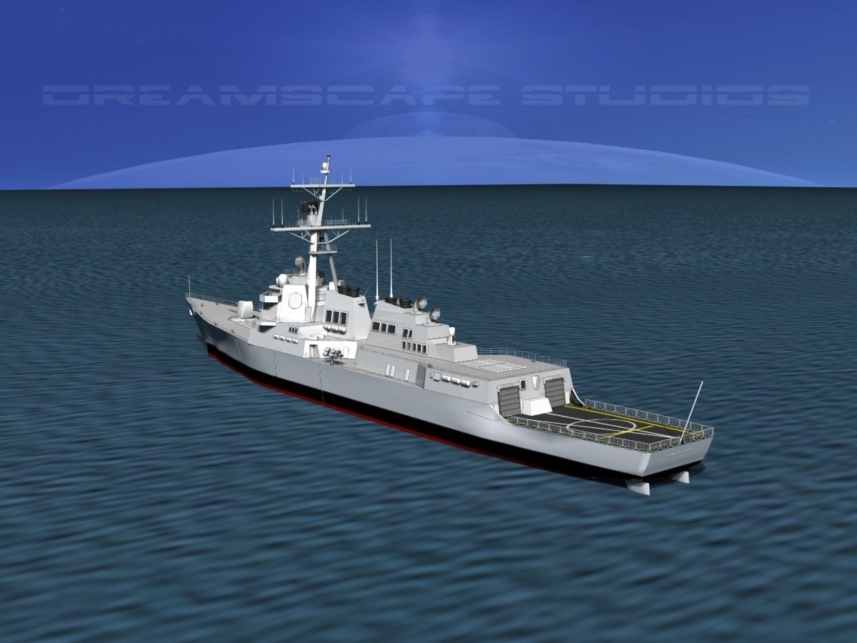 Burke Class Destroyer DDG 75 USS Donald Cook 3D model_10