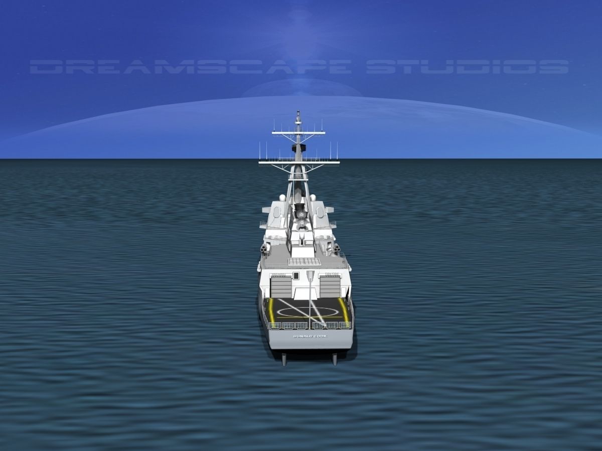 Burke Class Destroyer DDG 75 USS Donald Cook 3D model_9