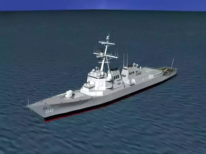 Burke Class Destroyer DDG 80 USS Roosevelt 3D model